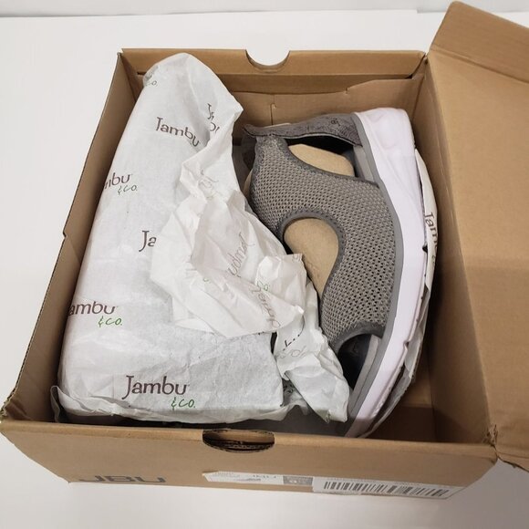 JBU Women's Margot Wide Sport Sandal in Light Gray Snake - Size 9.5 - Picture 4 of 9